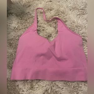 Pink halter crop top Auden brand